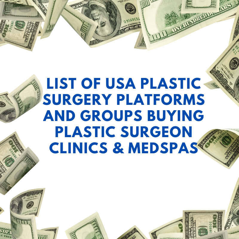 Plastic Surgery Platforms and Groups doing Rollups