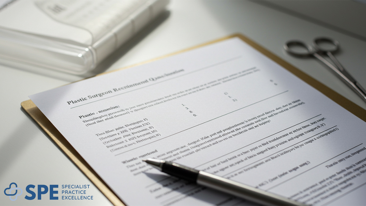 Best Plastic Surgeon Recruitment Questions by SPE