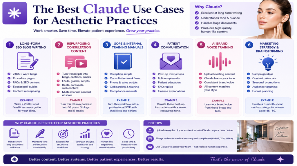 Best Claude Use Cases for Aesthetic Plastic Surgery
