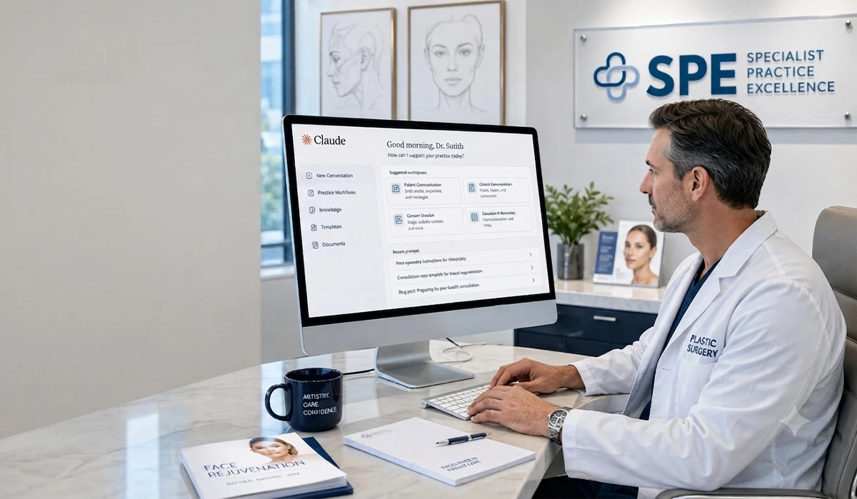 Best Claude Use Cases for a Plastic Surgeon Practice by Specialist Practice Excellence