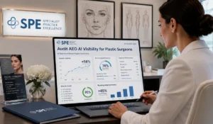 Prompt to Audit AEO AI Visibility for Plastic Surgeons by Specialist Practice Excellence