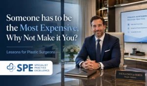 Someone has to be the Most Expensive Why Not Make it You Lessons for Plastic Surgeons by Specialist Practice Excellence