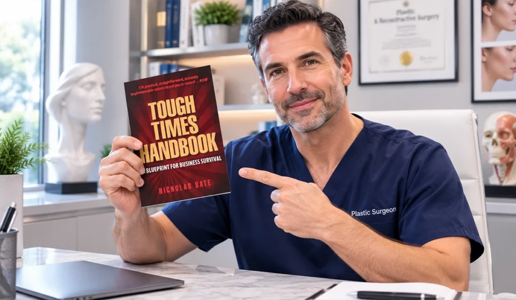 Tough Times Handbook by Nicholas Bate Lessons for Plastic Surgeons by Specialist Practice Excellence