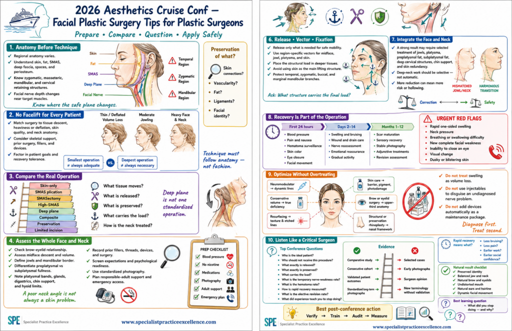 2026 Aesthetic Cruise Conf - Facial Plastic Surgery Tips